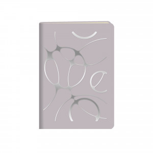 Notebook A6 64f coperta din piele PEARL. Серый КЗПКФ6804295 linie