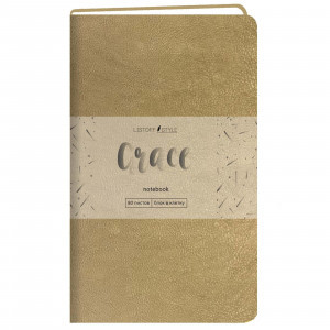 Notebook A6- 80f Grace. Золото КЗГК6804254 patr piele artif