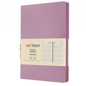 Agenda A5 136 foi nedatata Soft Touch. Розовая дымка ЕКСТ52513602