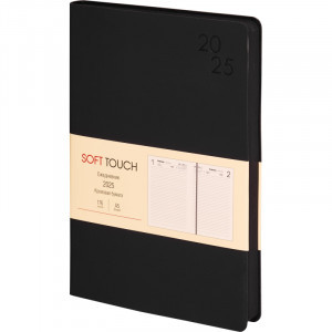 Agenda A5 176 foi datata Soft Touch. Черный ЕКСТ52517601