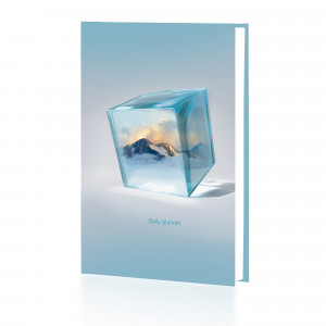 Agenda nedatata A5 128f ЕЖФ24512819 Ледяные горы Soft Touch
