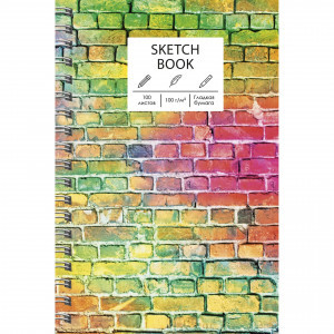 Album desen A5 100f SKETCHBOOK. Color bricks ТС51005279 spirala