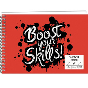 Album desen A5 40f ТС5405051 SKETCHBOOK. Skills spirala