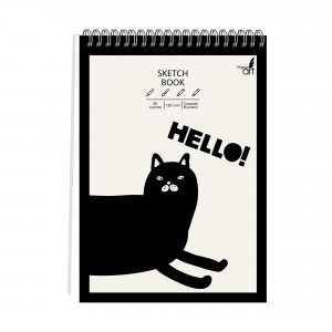 Album desen A5 50f SKETCHBOOK. Hello! ТСМ5504872 spirala cartonat
