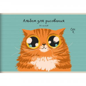 Album pentru desen 30 foi АЛ302547 Рыжий кот (Эксклюзив)