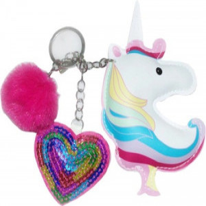 Breloc cu puf &bdquo;Unicorn&rdquo; 00582_558119