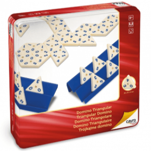 CYR7546-Joc Domino triunghiular in cutie metalica, Cayro
