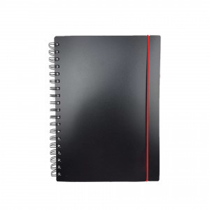Caiet A4 80f Favorite Black. No 4 ТПФВ480188 patr, spirala, elastic
