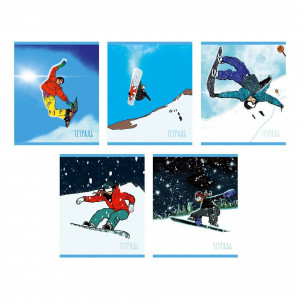 Caiet A5 48f На снежном склоне (Эксклюзив) ТК488656 patr