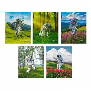 Caiet A5 60f Приземление ТСЛ608427 linie spirala