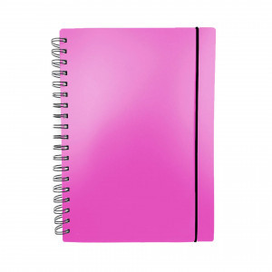 Caiet A5 80f Favorite Color. Neon Pink ТПФК580212 patr, spirala, elastic