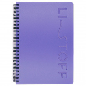 Caiet A5 80f LISTOFF STYLE. 1 ТПЛС580131 patr. spirala