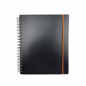 Caiet A6 80f Favorite Black. No 1 ТПФВ680193 patr, spirala, elastic