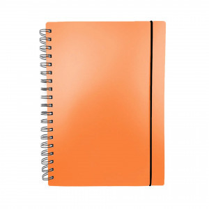 Caiet A6 80f Favorite Color. Neon Orange ТПФК680219 patr, spirala, elastic
