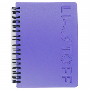 Caiet A6 80f LISTOFF STYLE. 1 ТПЛС680135 patr. spirala