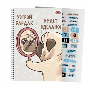 Caiet conspecte A4 80f cu autocolante Баловень ТС2Л4805308 patr. spirala