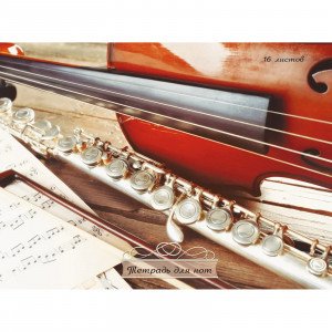 Caiet de note A4 16f Музыкальная классика ТН16136 Muzica