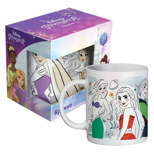 Cana ceramica in cutie cadou 220ml Принцессы Отряд