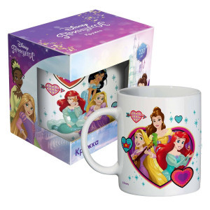 Cana ceramica in cutie cadou 220ml Принцессы Сердце