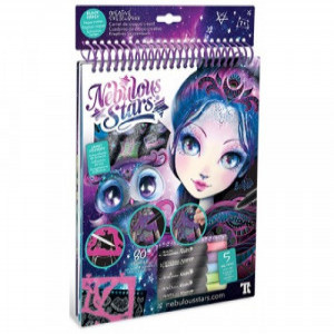 Carnet 11121 Nebulous Stars Creative Sketchbook Black Pages