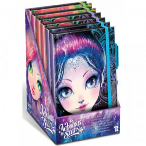Carnet 11583 Nebulous Stars Deluxe Black Assortiment (6)