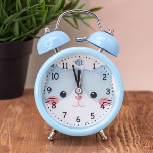 Ceas desteptator Funny cat, blue
