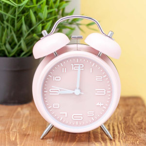 Ceas desteptator Numeral white, pink
