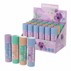 Clei-creion 60498 ErichKrause EasyStick Pastel Bloom, 13 g, assorted (display 24 pcs)