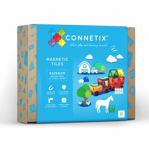 CONN6008 - Set de constructie magnetic cu masinute Connetix 24 piese
