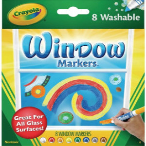 Crayola Set 8 Markere pentru ferestre 588165