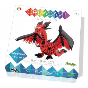 CREA7239 - Origami 3D, Creagami - Dragon, 481 piese