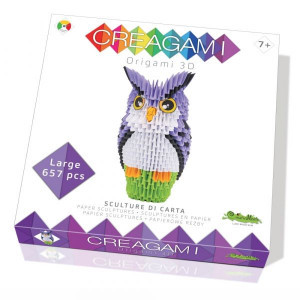 CREA7321 - Origami 3D, Creagami - Bufnita, 657 piese