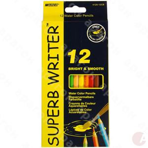 Creioane MARCO SuperbWriter acuarela 12 cul + pensula_4120-12CB