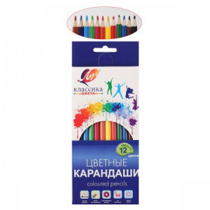 Creioane color 12 cul. Классика ЛУЧ (12)