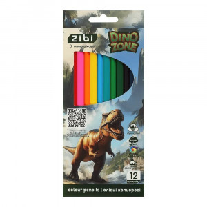 Creioane Color Dino, 12 Pcs ZB.2455