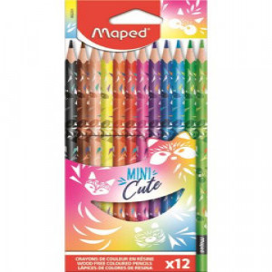 Creioane colorate MAPED Mini Cute 12 culori_862201      