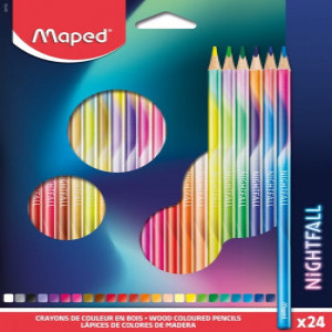Creioane colorate MAPED Nightfall 24 culori_831702