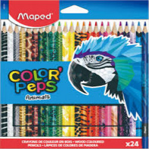 Creioane colorate MAPED Animals 24 culori_832224FC    