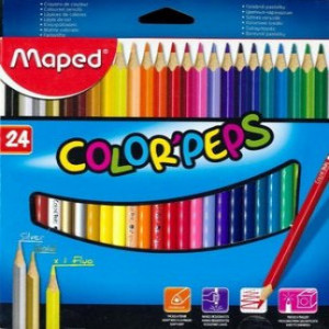 Creioane colorate MAPED Star, 24 culori_183224FC    