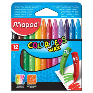 Creioane din ceara MAPED 12 cul_861011