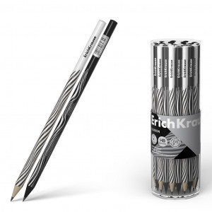 60729 Creion simplu ErichKrause Illusion, round, HB (in tube 42 pcs.)