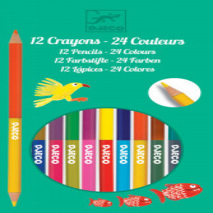 DJ09758. CULORI - 12 creioane - 24 culori