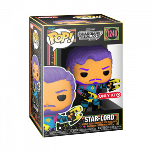Figurina Funko POP Vinyl: GOTG3- Star-Lord (BLKLT) 71121