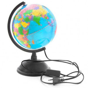 Glob harta politica a lumii d=26 cm cu iluminare (PVC) blue EN 10269030