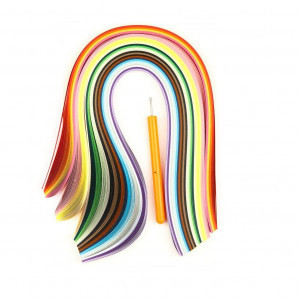 Hartie pentru quilling 15 cul. (6 mm x 528 mm) ST02501