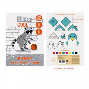 Hirtie carton color Енот-баскетболист НЦКБМ168548