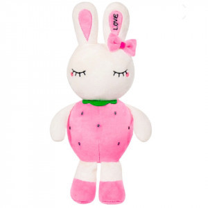 Iepuras capsuni roz h=45cm Art.792