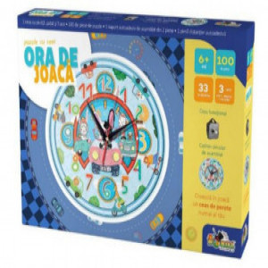 INT3190 Noriel Puzzle - Ora De Joaca_Puzzle Cu Ceas Masinute