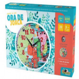 INT3206 Noriel Puzzle - Ora De Joaca_Puzzle Cu Ceas Dinozauri