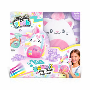 Jucarie de plus de colorat Airbrush Plush - Kawaii Kitty AIR073